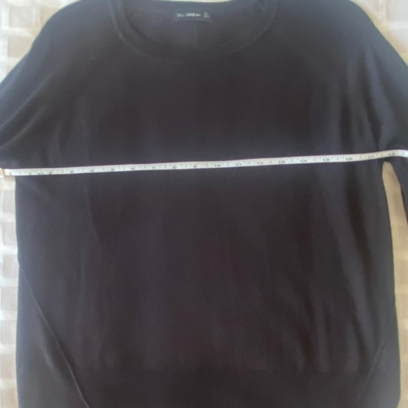 Zara Crew Neck Sweater Black Excellent Condition - Picture 5 of 10